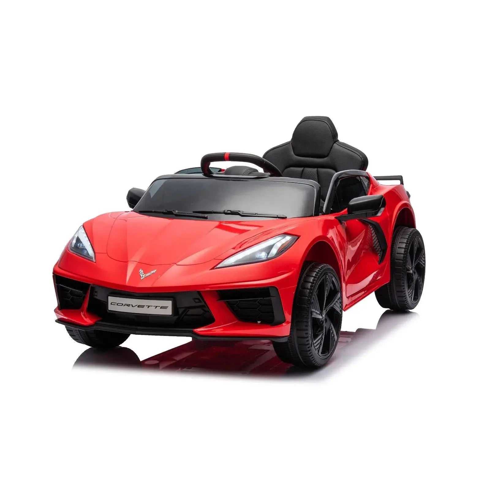  Freddo 12V Chevrolet Corvette C8 Stingray 1-Seater Kids Ride-on Car - Blue - Bonton