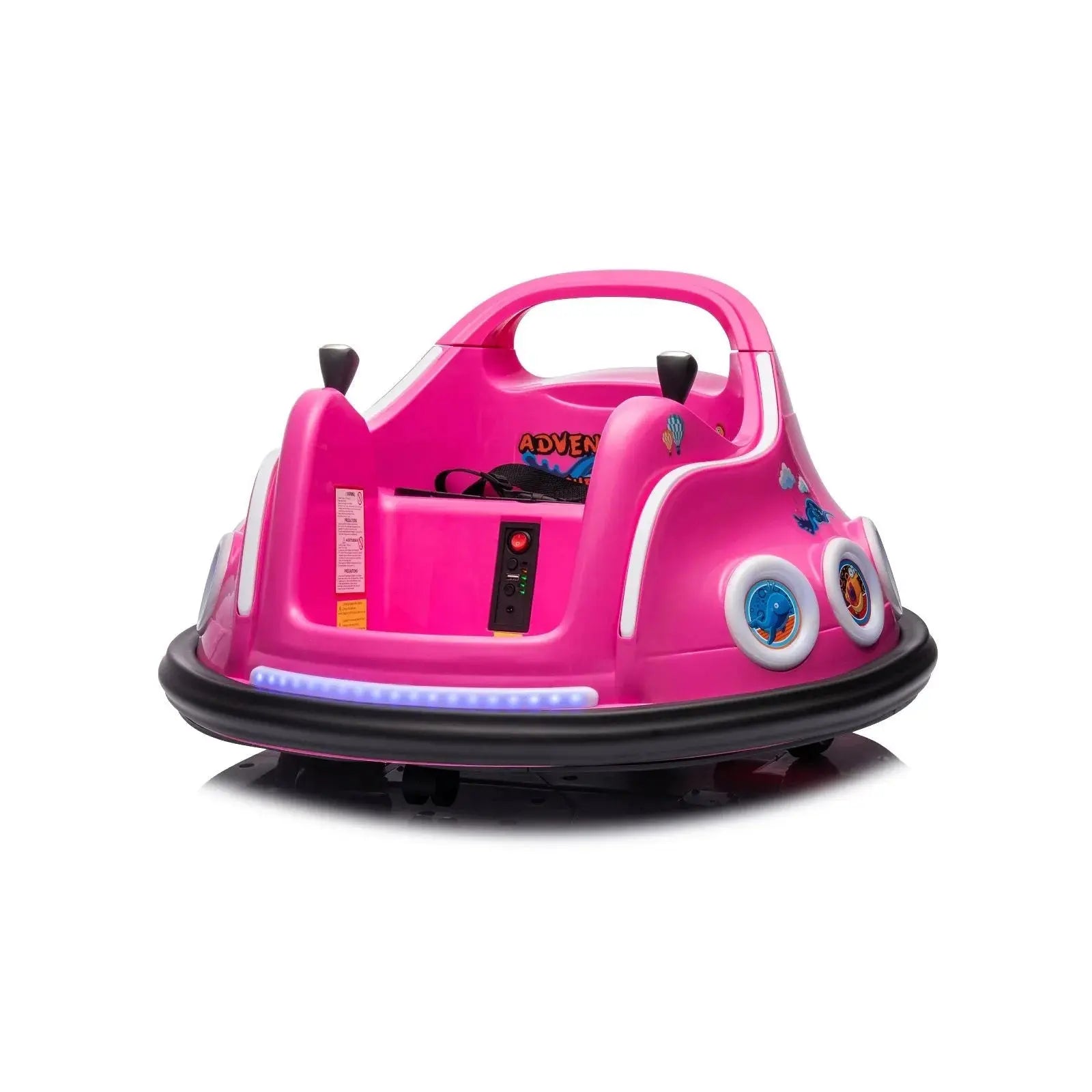  Freddo 12V Freddo Bumper Car 1 Seater Ride on for Kids - Pink - Bonton