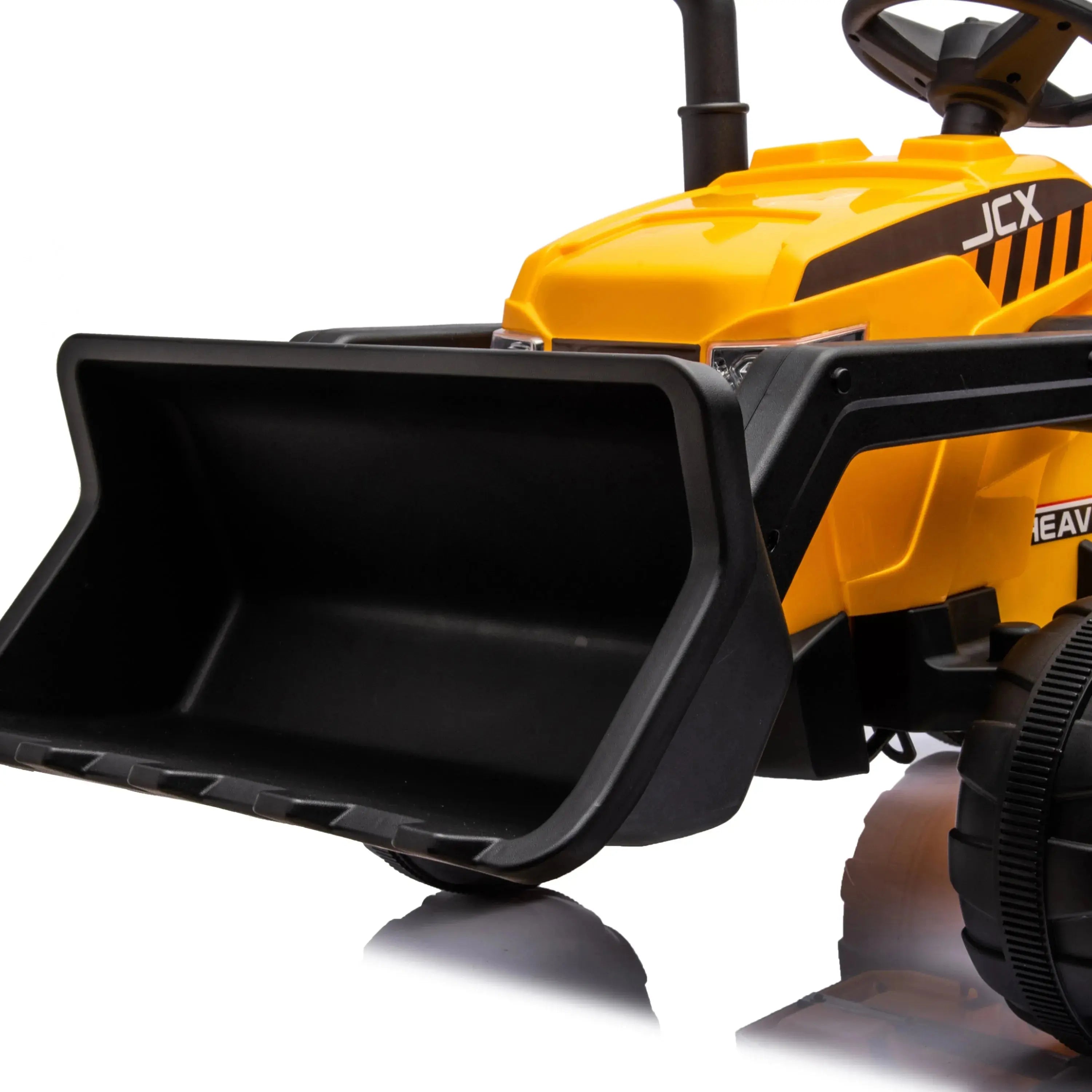  Freddo 12V Freddo Excavator 1 Seater Ride-On - Yellow - Bonton