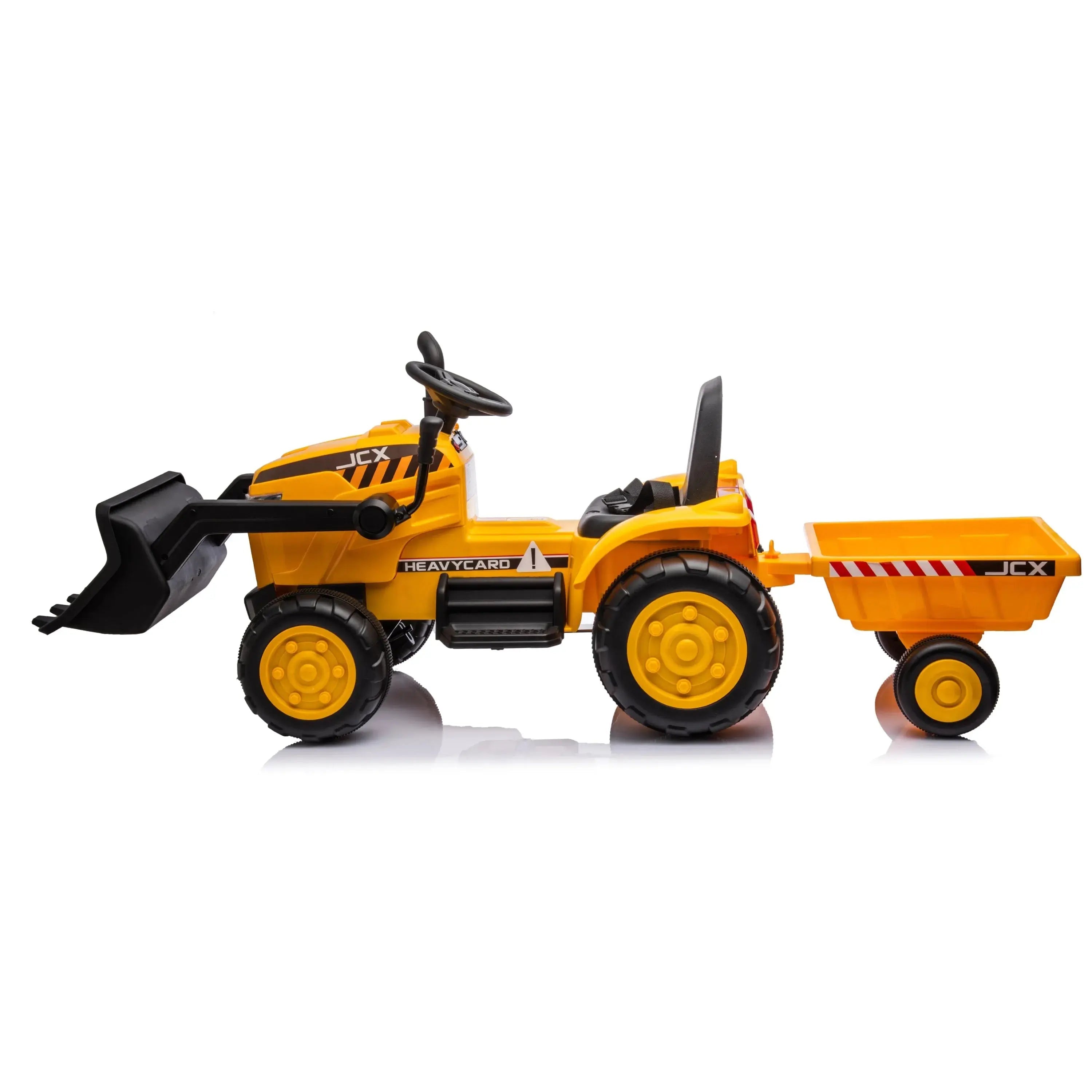  Freddo 12V Freddo Excavator 1 Seater Ride-On - Yellow - Bonton