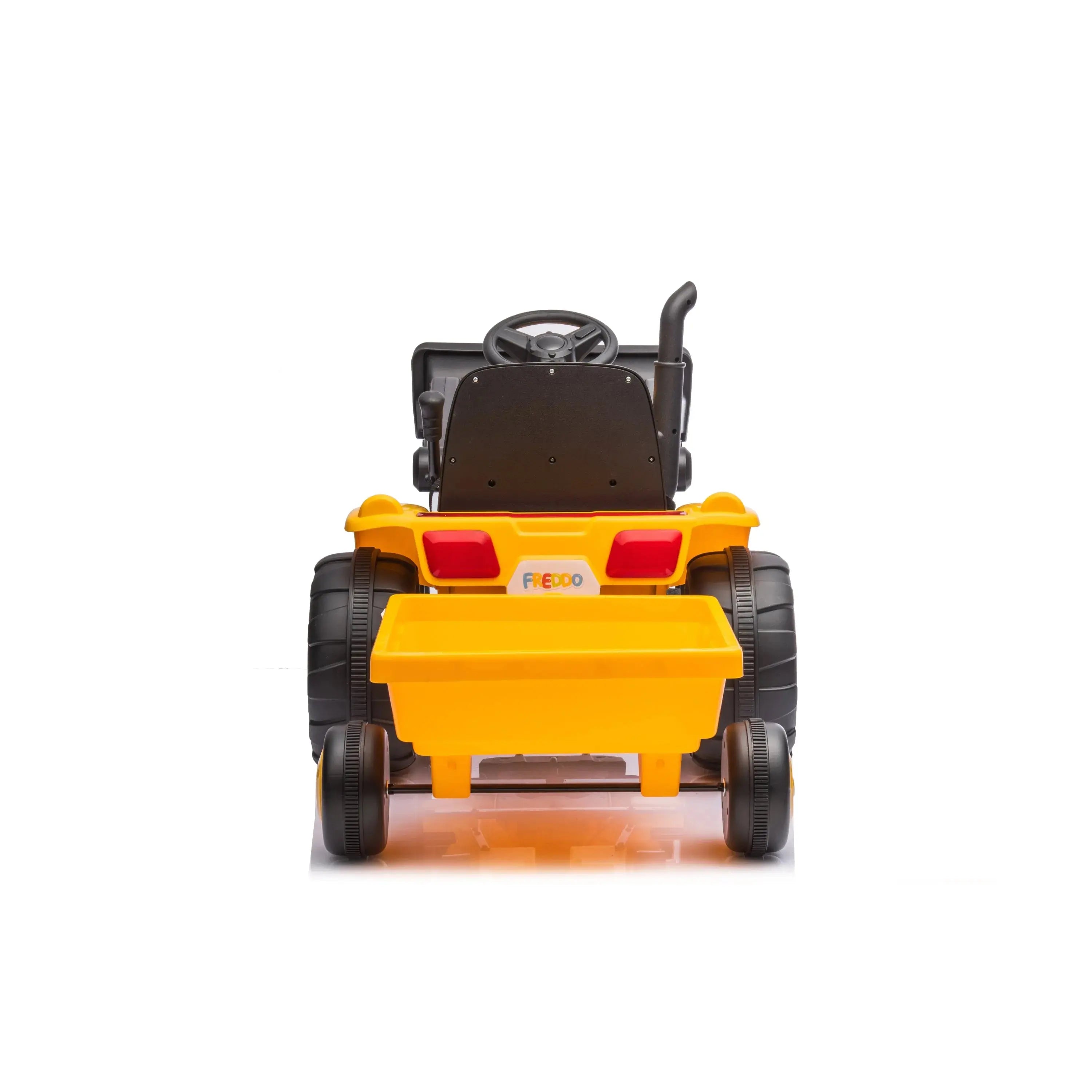  Freddo 12V Freddo Excavator 1 Seater Ride-On - Yellow - Bonton