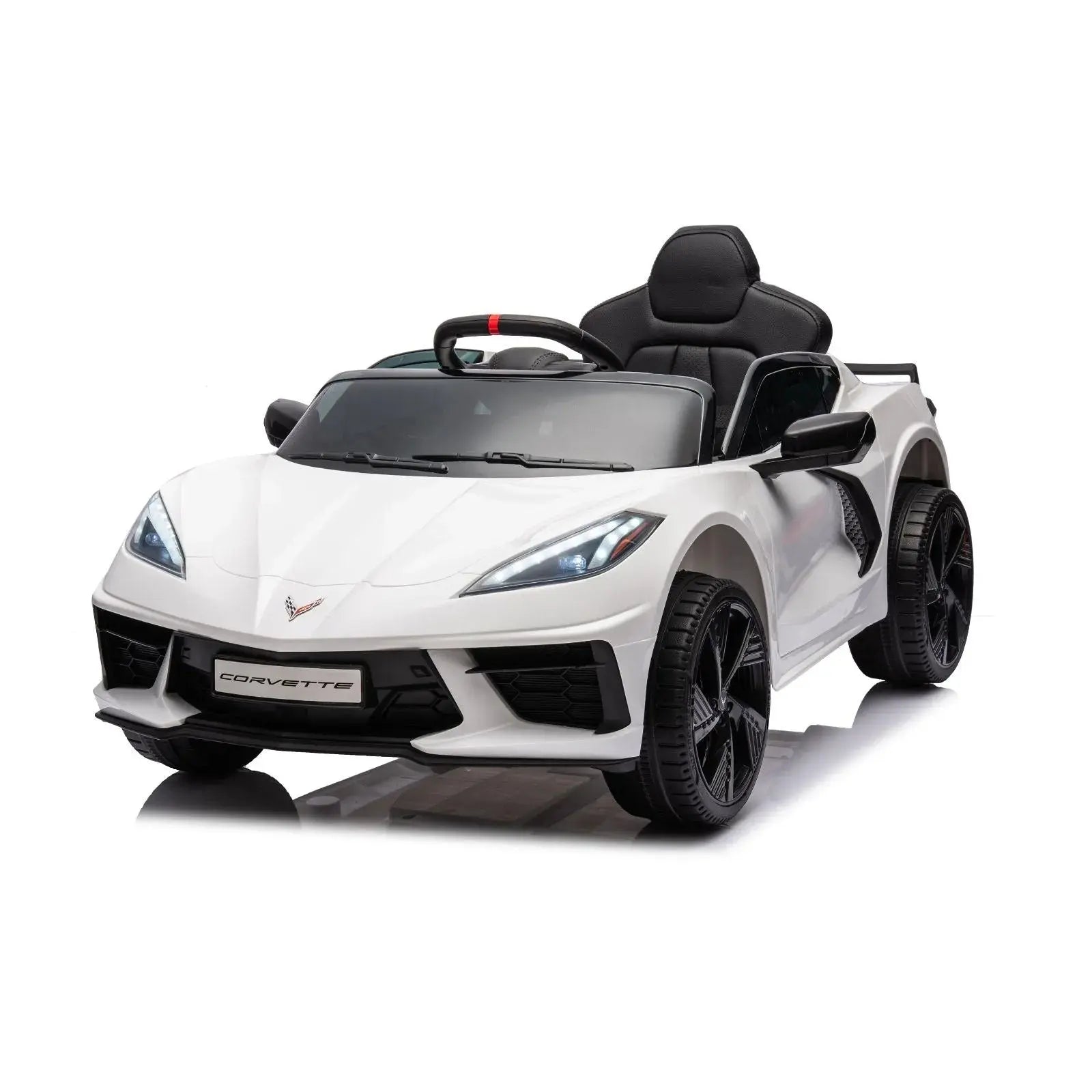  Freddo 12V Chevrolet Corvette C8 Stingray 1-Seater Kids Ride-on Car - Blue - Bonton