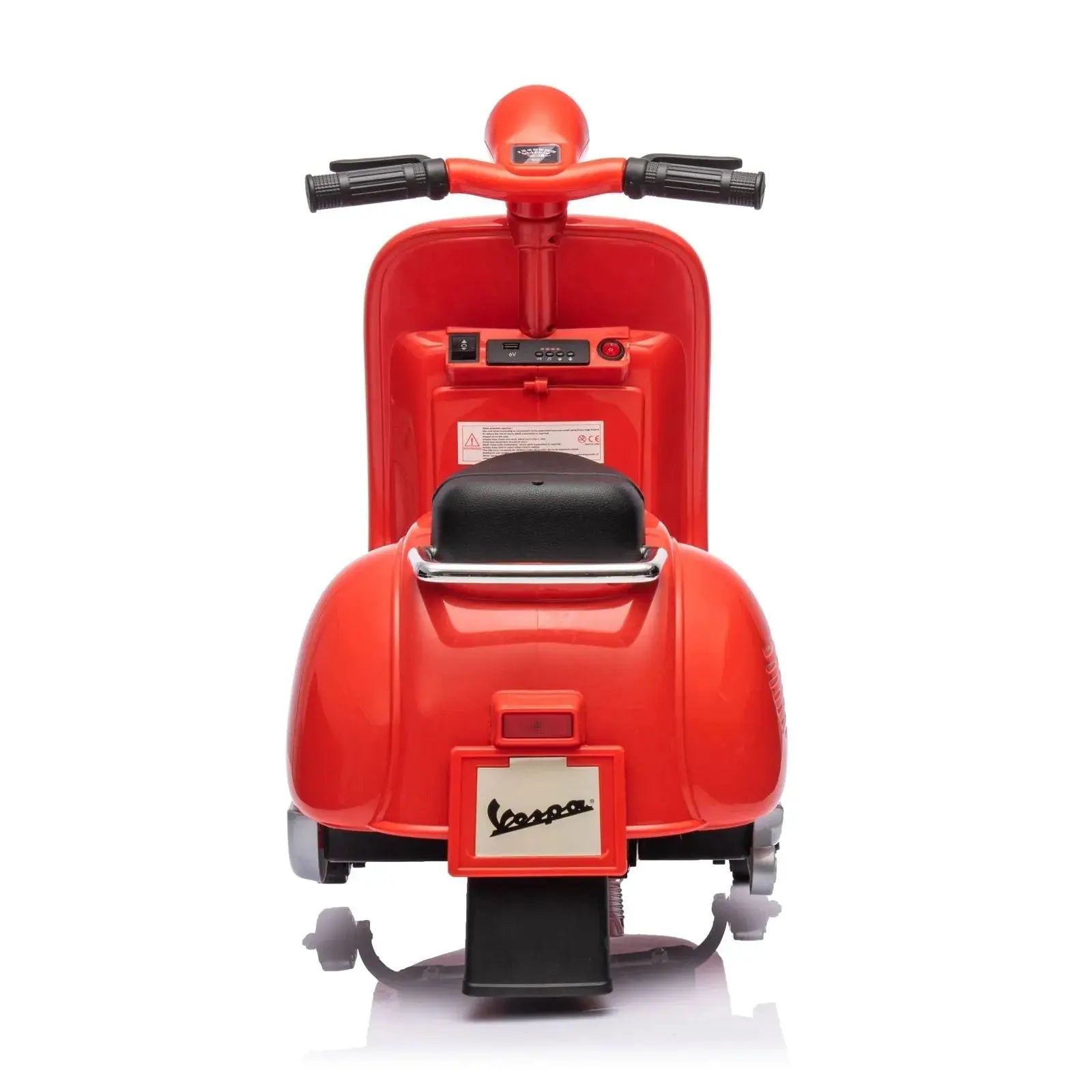  Freddo 12V Kids' Vespa Electric Ride-on Scooter - RED - Bonton