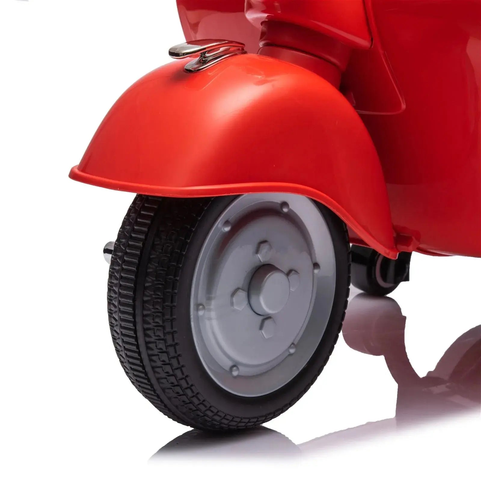  Freddo 12V Kids' Vespa Electric Ride-on Scooter - RED - Bonton