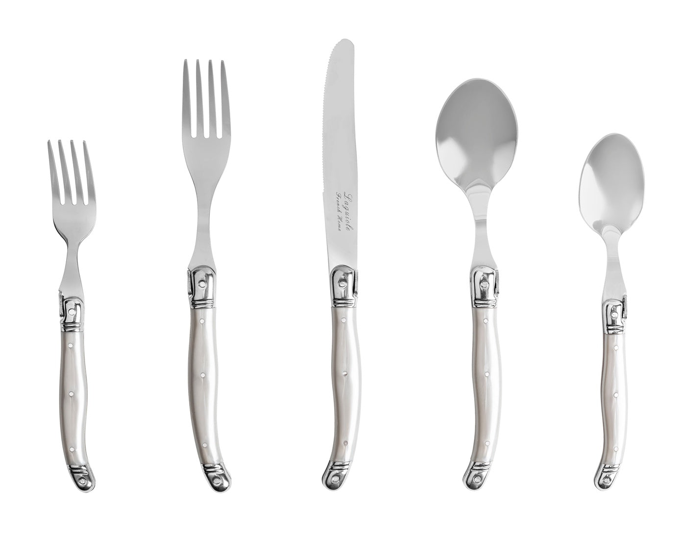  French Home 20-Piece Laguiole Flatware Set, Service for 4, Pewter - Default Title - Bonton