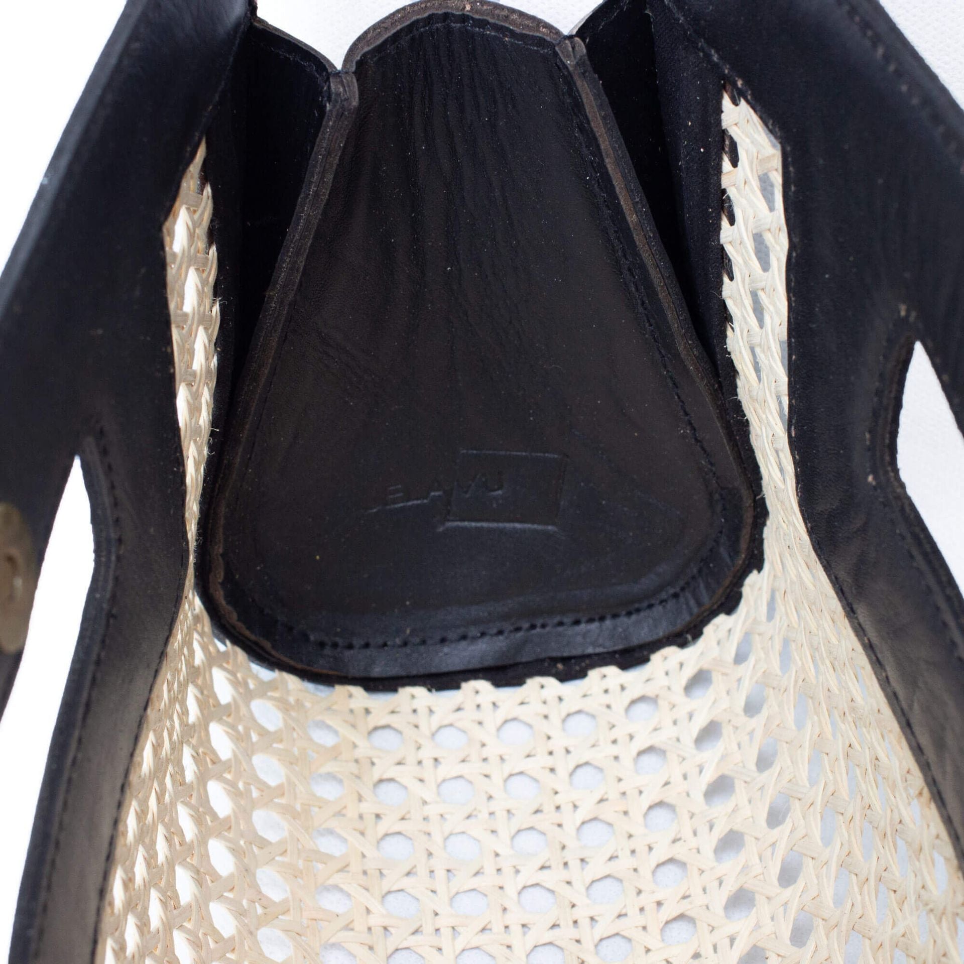  Jelavu Jelavu Venice Mini - Cane Leather Clutch - Black - Bonton