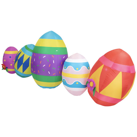Inflatable Lighted Easter Eggs Outdoor Decoration - 10'
