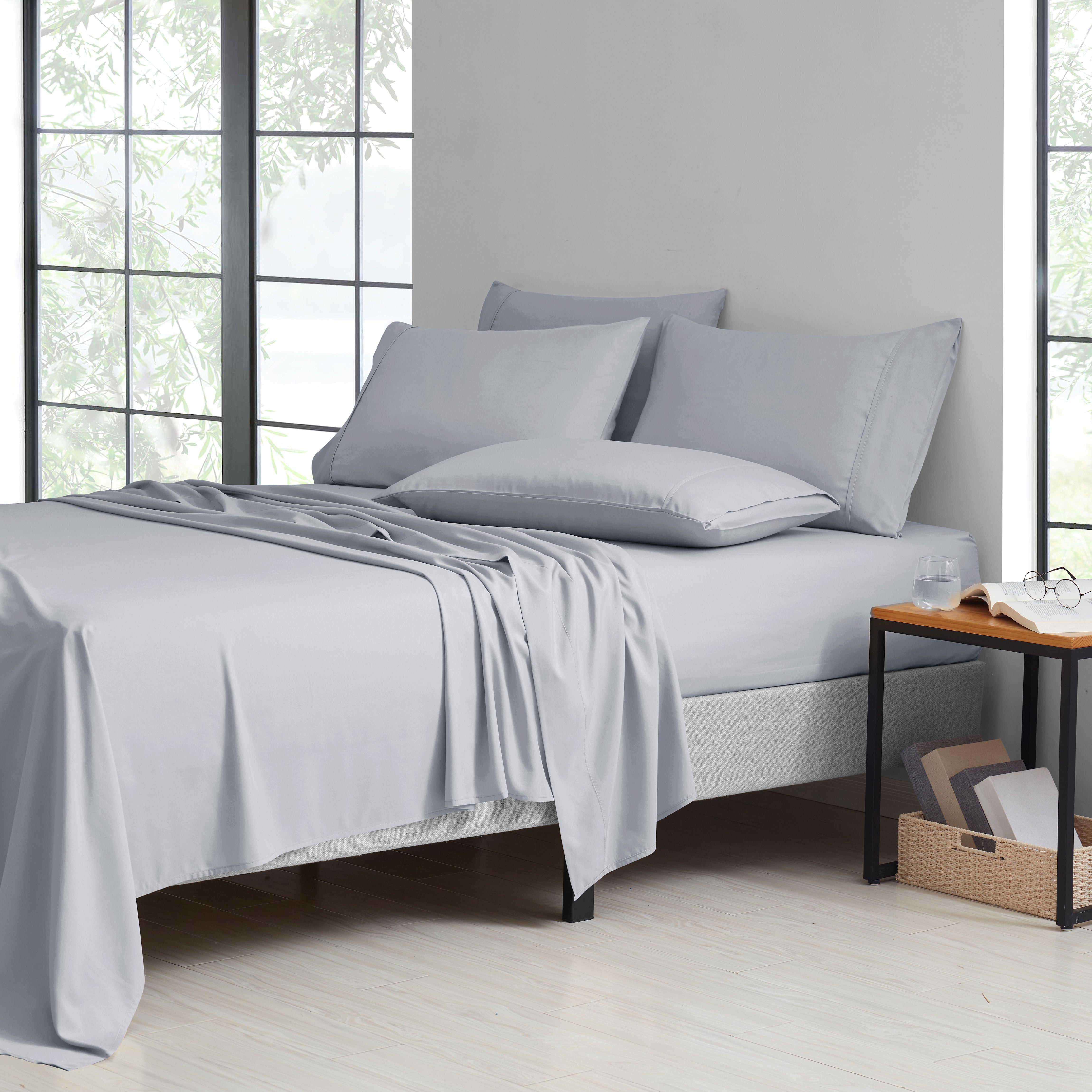  Bed Bath Fashions Bamboo 2000 Count 6-Piece Luxury Sheet Set - Full - Bonton
