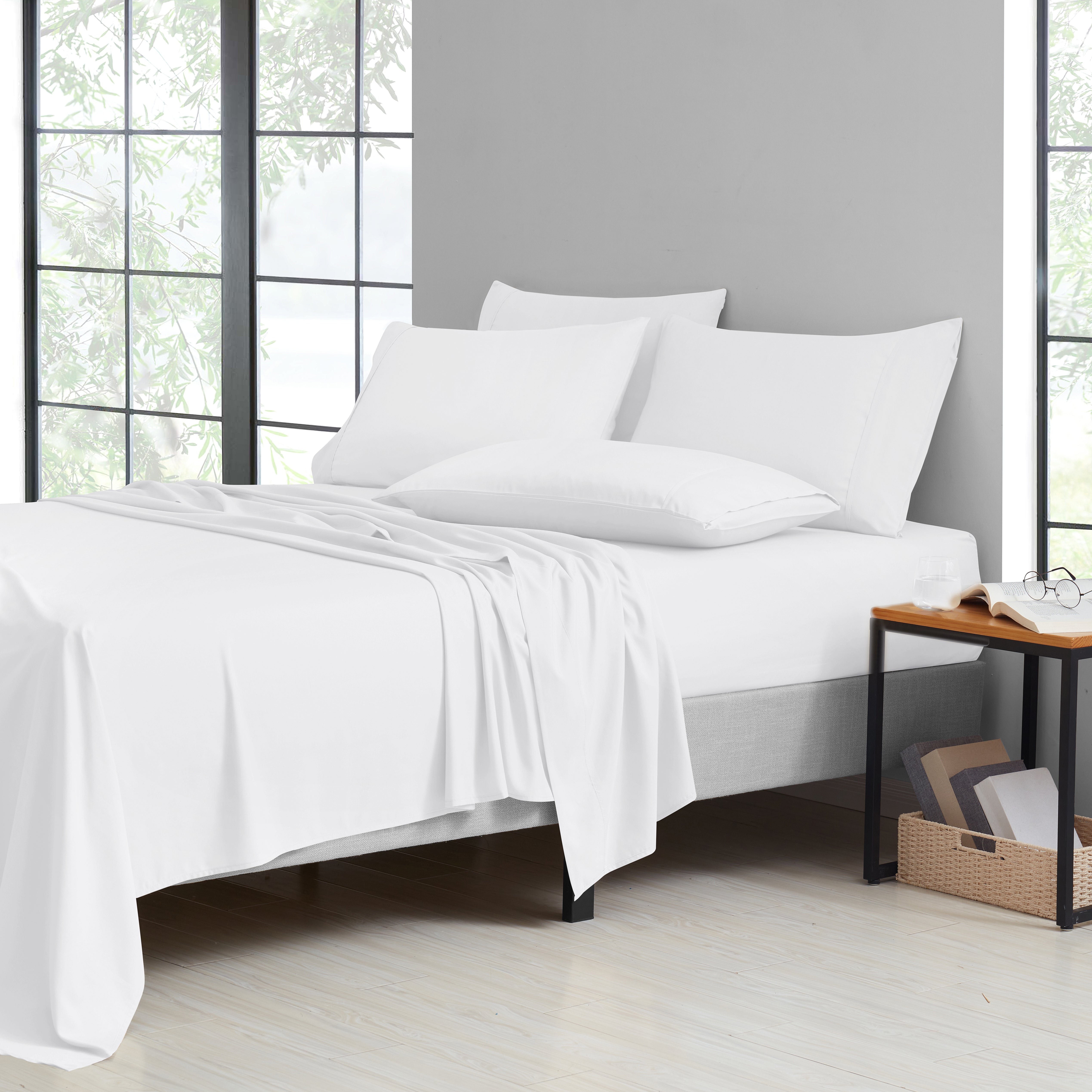  Bed Bath Fashions Bamboo 2000 Count 6-Piece Luxury Sheet Set - Full - Bonton