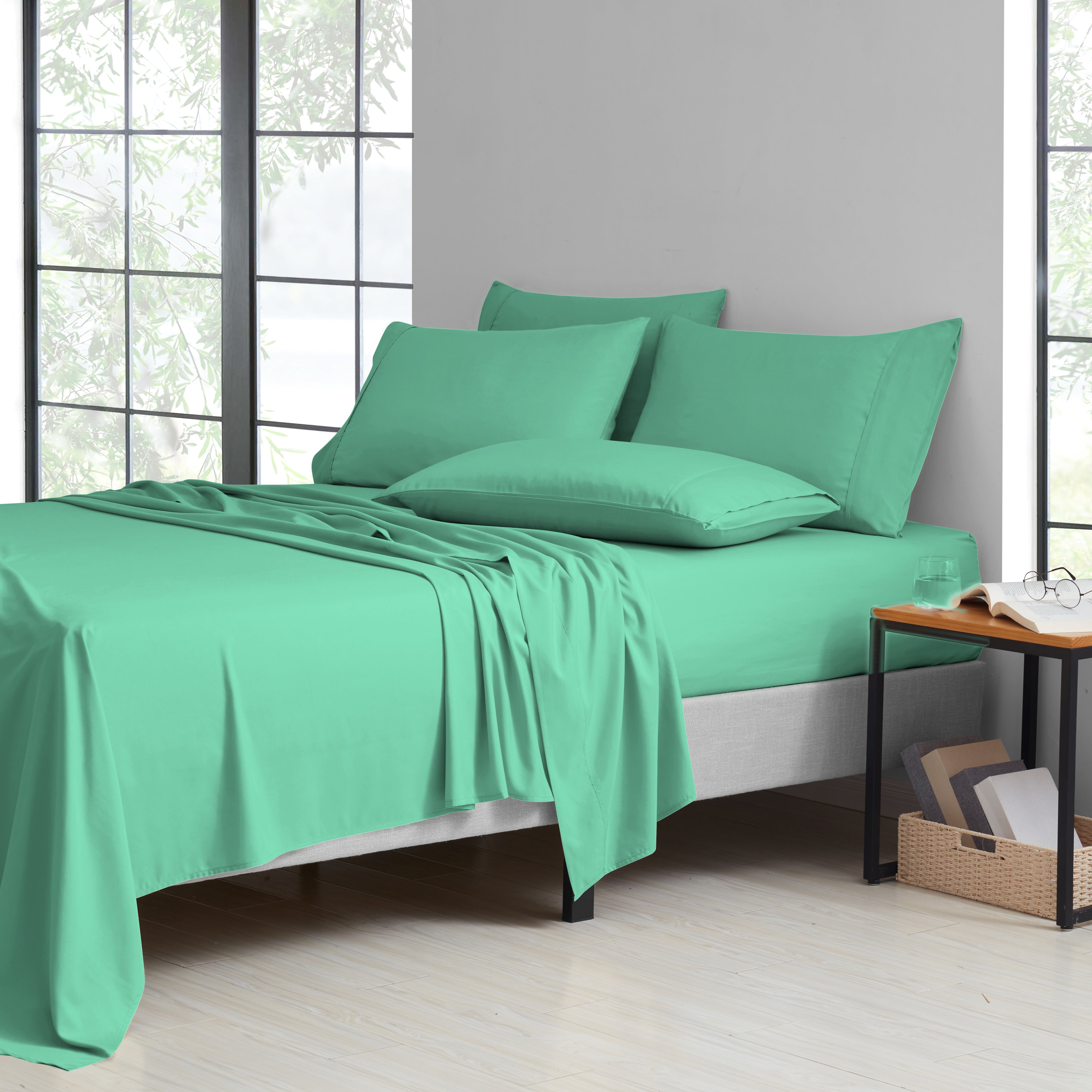  Bed Bath Fashions Bamboo 2000 Count 6-Piece Luxury Sheet Set - Full - Bonton