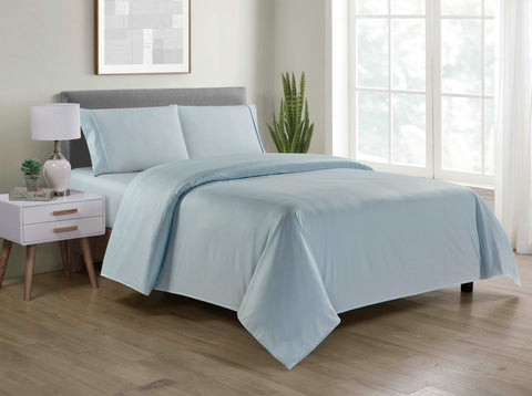 Bamboo 4 Piece Luxury Chevron Embossed Sheet Set.