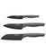 Essentials Stainess Steel 3 Piece Knife Set with Sleeves, Ergo