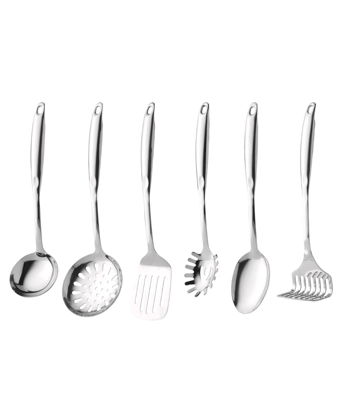  BergHOFF Essentials 7 Piece Kitchen Utensils Set - Silver - Bonton