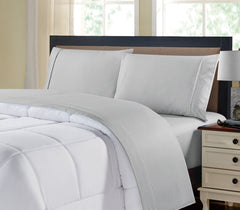 Kathy Ireland Chevron Embossed Microfiber 4 Piece Sheet Set.