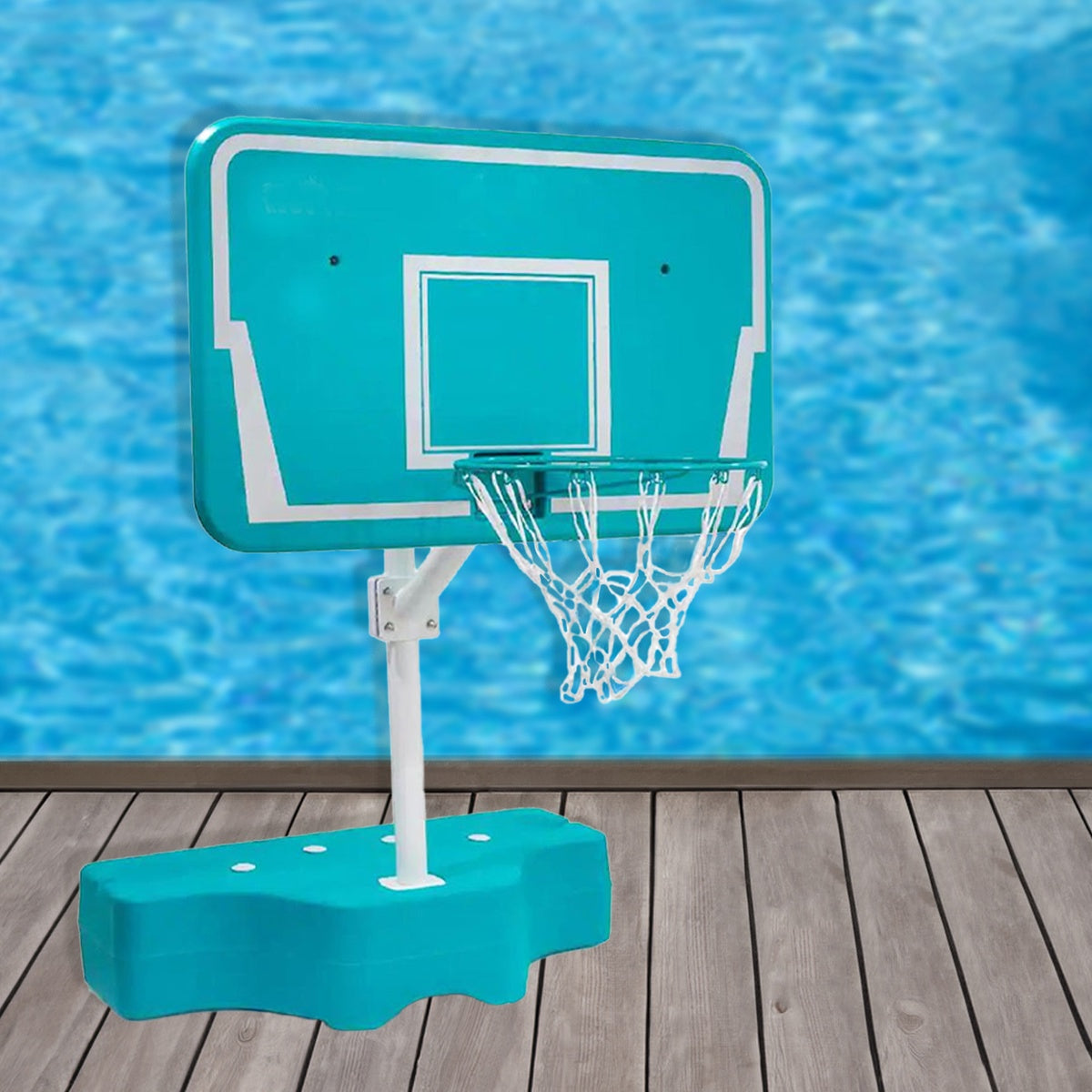  Northlight 42 Inch Poolside Adjustable Basketball Hoop for In-Ground Pools - Default Title - Bonton