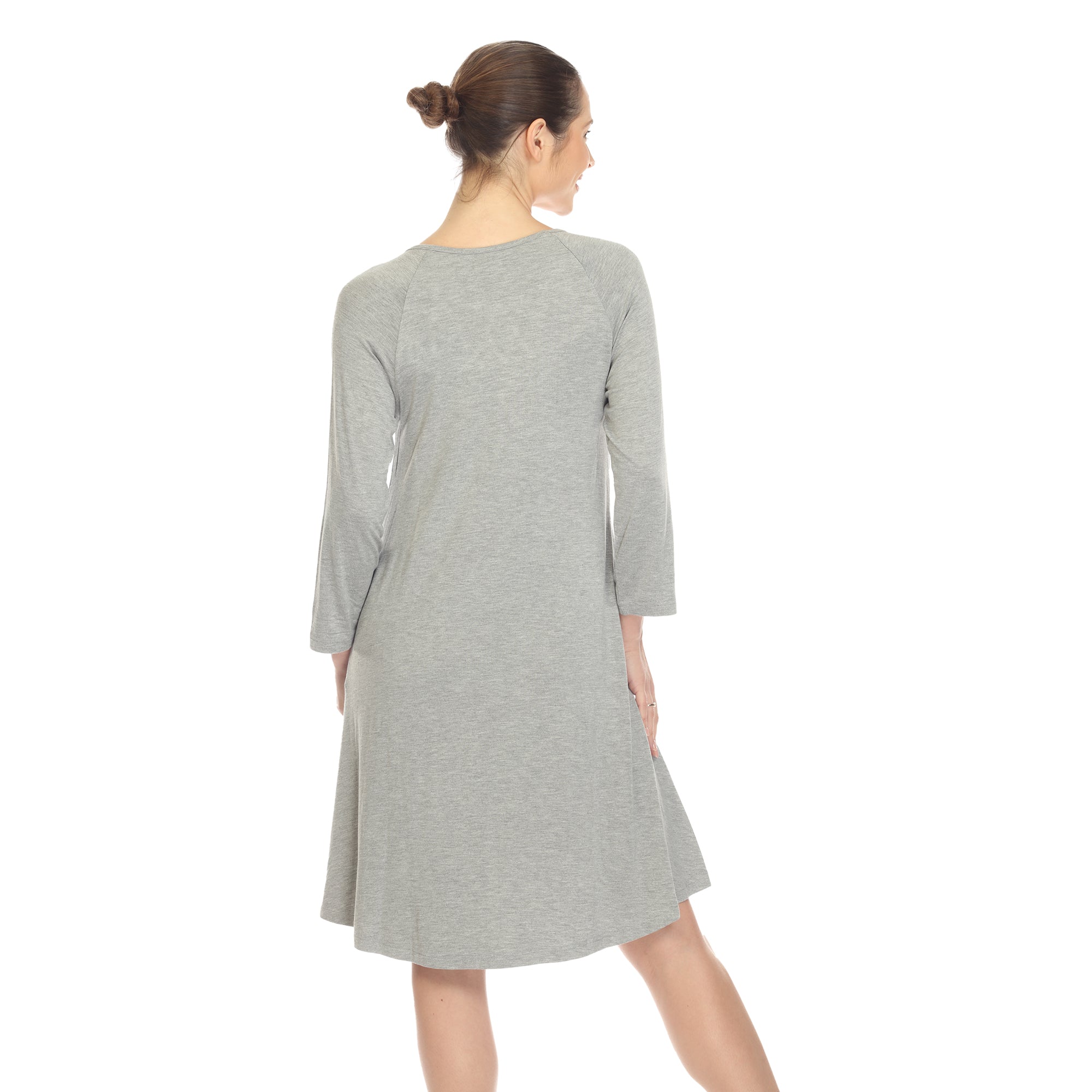  White Mark Women's Criss Cross Neckline Swing Midi Dress - XL - Bonton