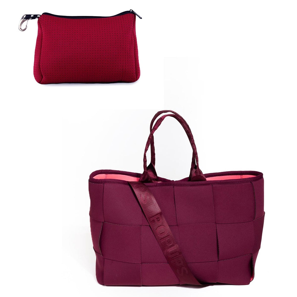  Pop Ups Brand Pouch + Icon Tote - Berry - Default Title - Bonton