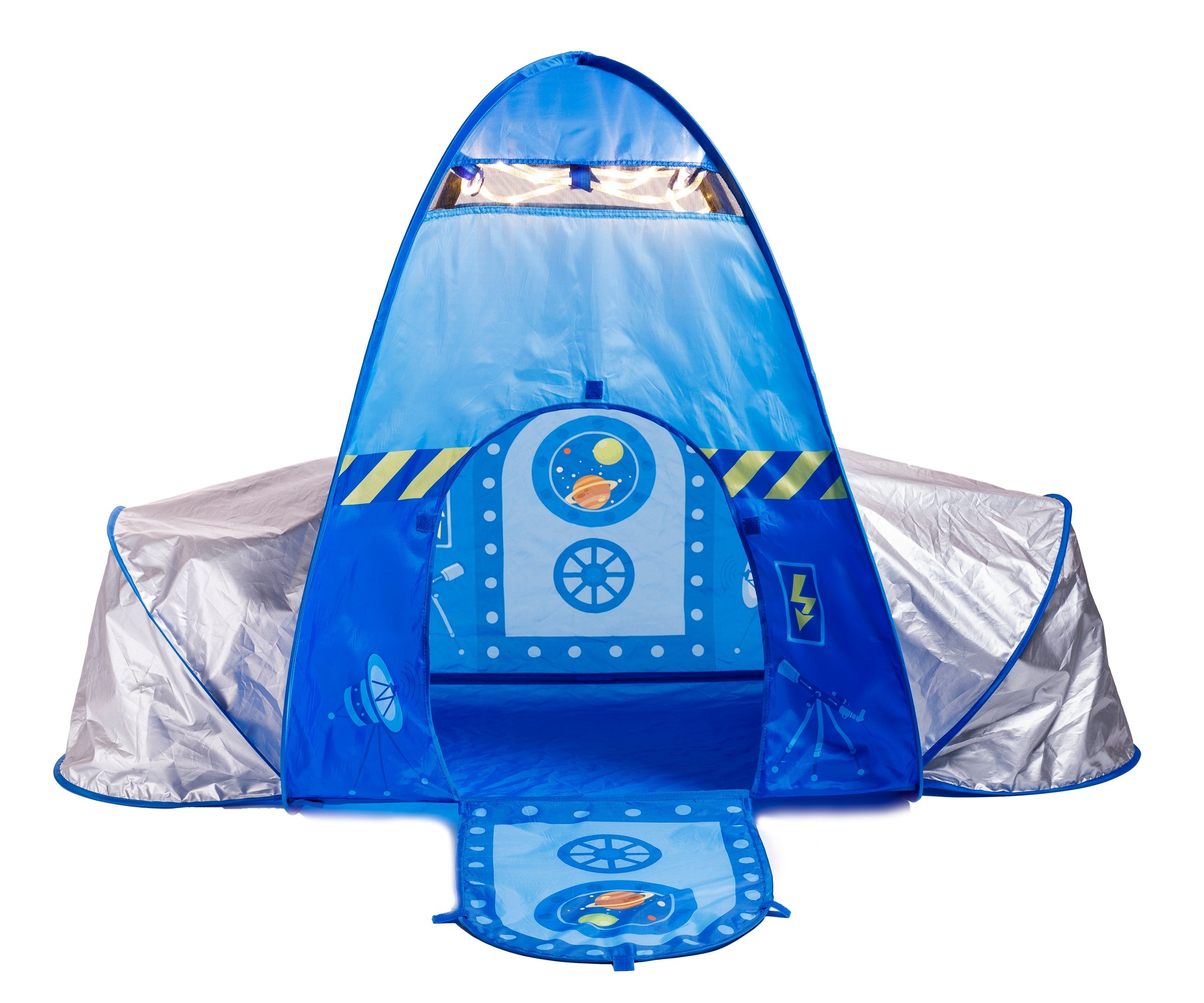  Fun2Give Fun2Give Pop-It-Up  Rocket Play Tent w/ Lights - Multi - Bonton