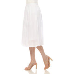 Women's Chiffon Pleated Midi Skirt