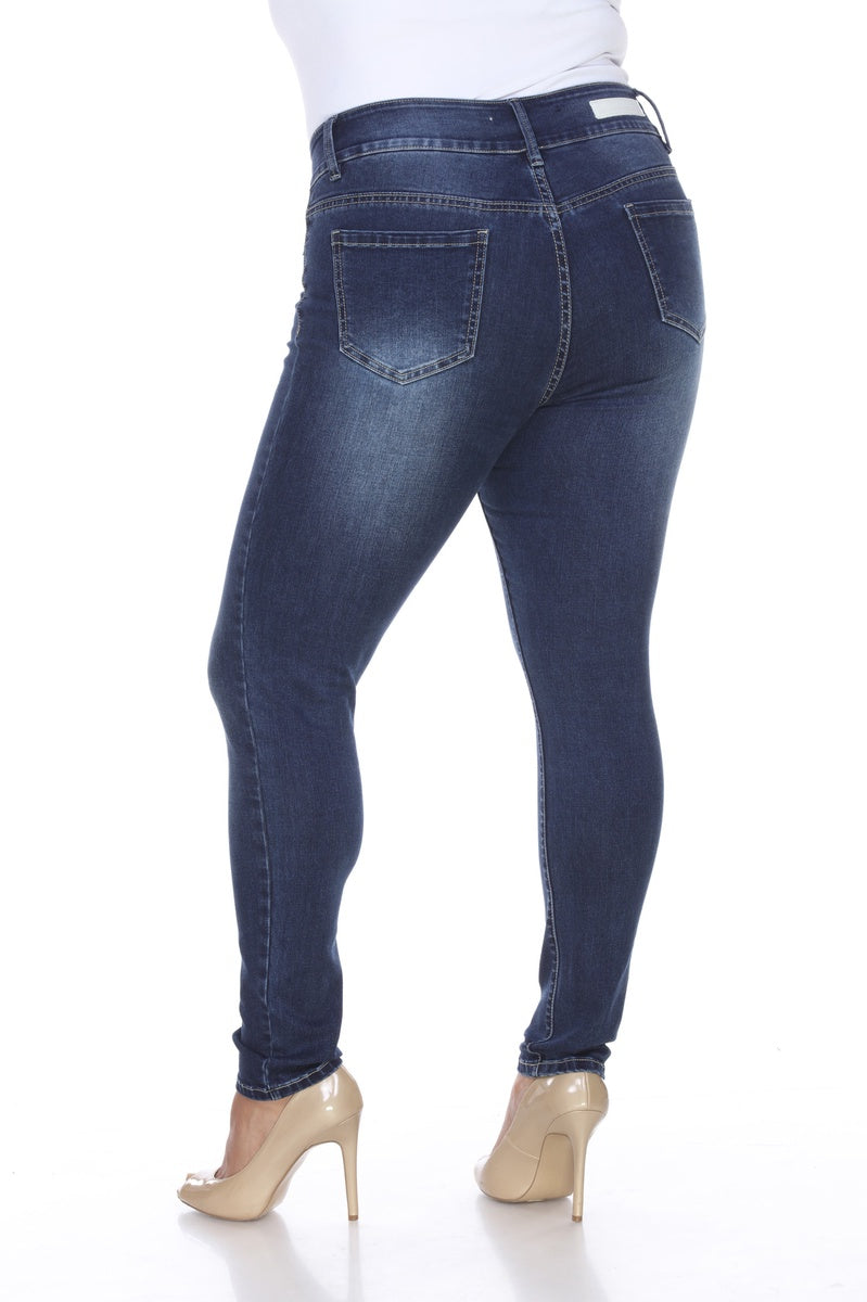  White Mark Plus Size Super Stretch Denim - 22 - Bonton