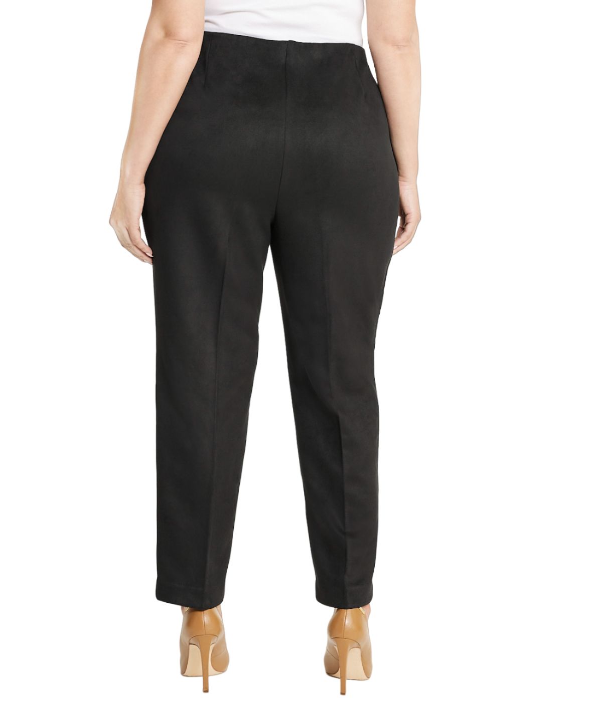  Anne Klein Plus Size Pull-On Slim Ankle Pants - Anne Black - Bonton