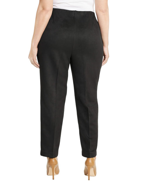 Plus Size Pull-On Slim Ankle Pants