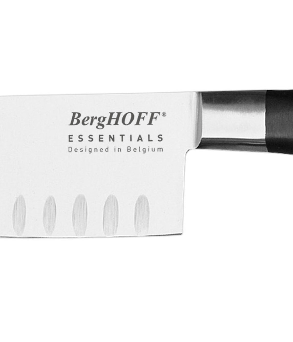  BergHOFF Essentials Stainless Steel Santoku Knife, Scallopped, Gourmet - Black - Bonton