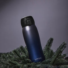 Liven Glow™ Ceramic-Coated Insulated Stainless Steel Water Bottle 17 Oz