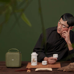 Bamboo Kung Fu Tea Set ( 1 Pot With 2 Cups )