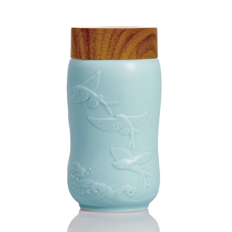  Acera The Joy of Fish Travel Mug ( Single Wall ) - Jade Green - Bonton