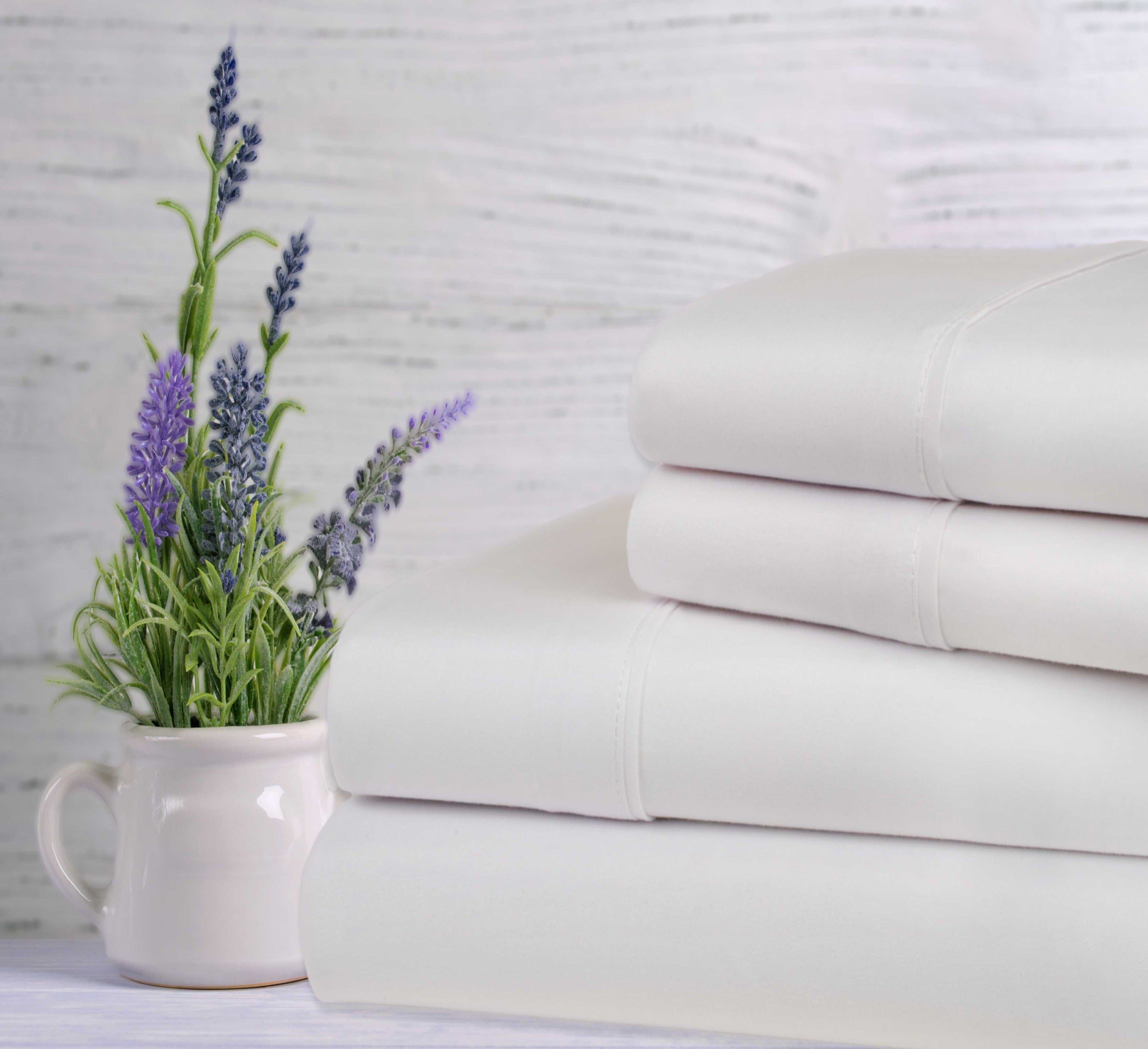  Bed Bath Fashions Bamboo Lavender Infused Scented 4-Piece Sheet Set - Twin - Bonton