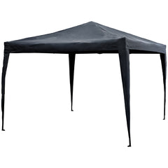 10' X 10' Charcoal Gray Pop-Up Outdoor Canopy Gazebo