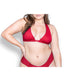  Catalina Triangle Bikini Top With Adjustable Straps - Red - Bonton