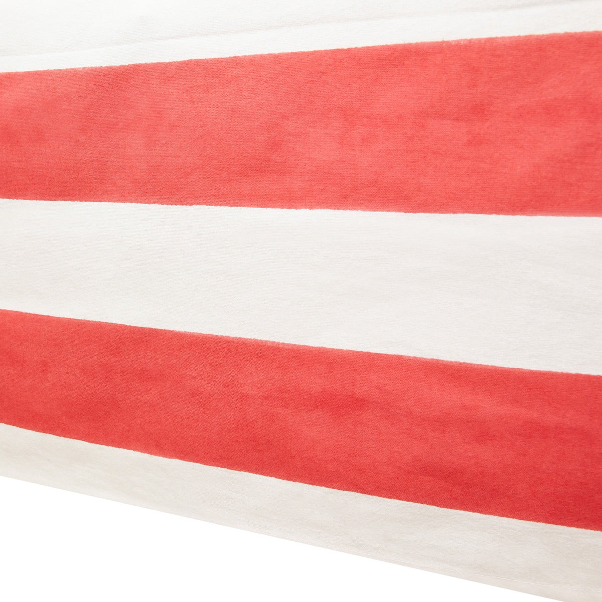 Caravan French Tablecloth St. Tropez Red Stripes - 59 x 59 - Square - Seats 2-4 - Bonton