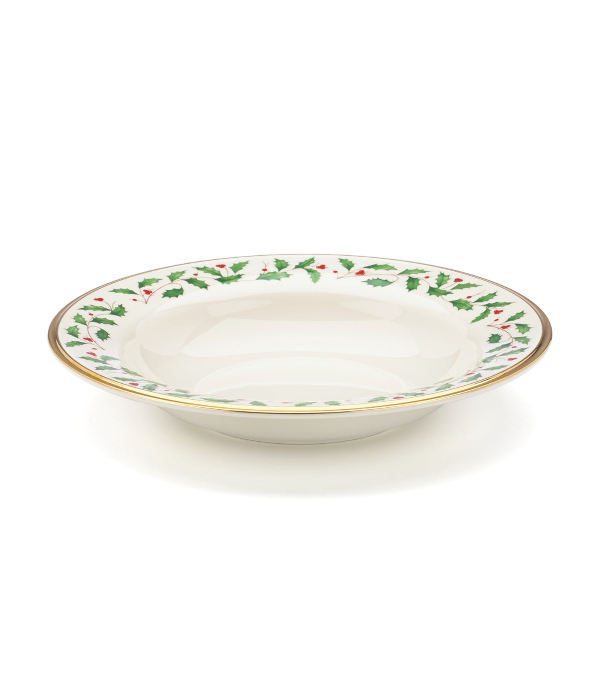  Lenox Holiday Pasta Bowl/ Rim Soup - Ivory - Bonton