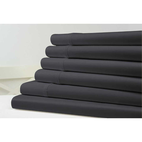 Kathy Ireland 1500 Thread Count Bamboo Cotton 6 Pc Sheet Set