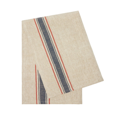 Menton Natural & Demin Towel, Set of 2