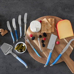 Laguiole Cheese Knives and Spreaders Set With Wood Board