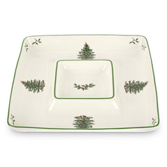 Christmas Tree Square Chip & Dip