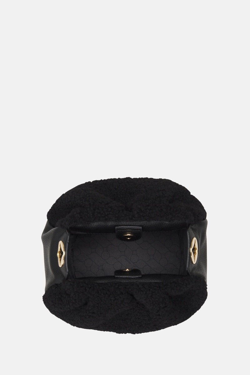  Oryany Oryany - Selena Eco Fur Bucket Medium Crossbody Handbags - Black / One Size - Default Title - Bonton