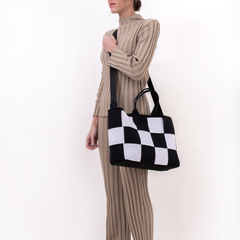 Icon Tote Black And White