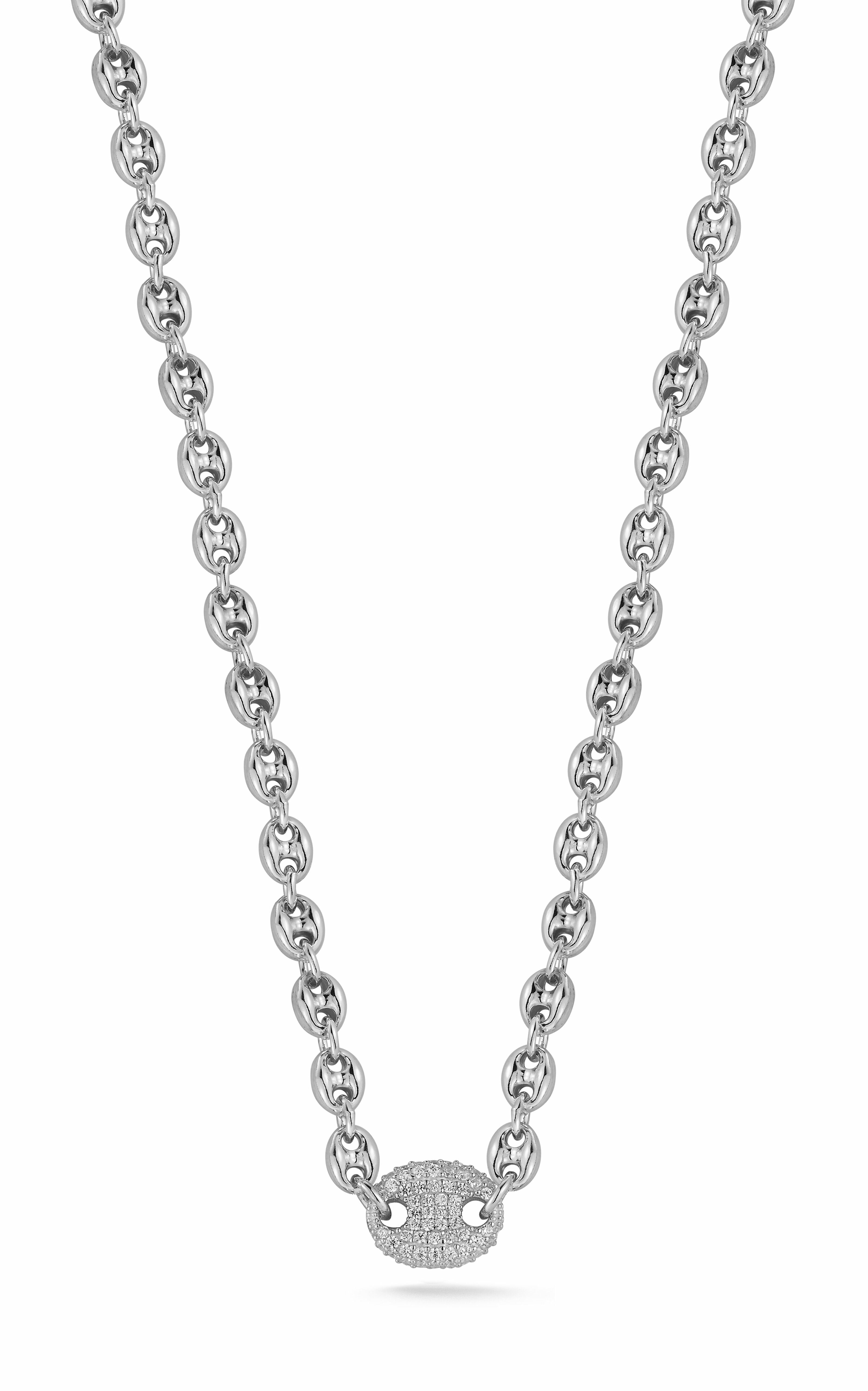  Relativity Mariner Link Necklace - Silver - Bonton