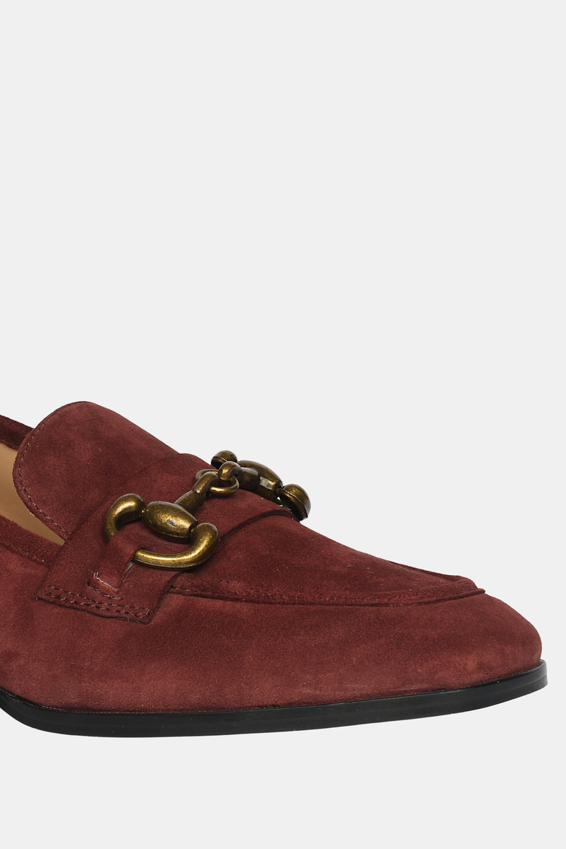  Saint G Jacqueline Suede - Loafers - Burgundy - Bonton