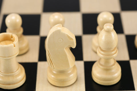 15" Wooden Chess and Checkers Set - Black - Chess Set - Chess-House
