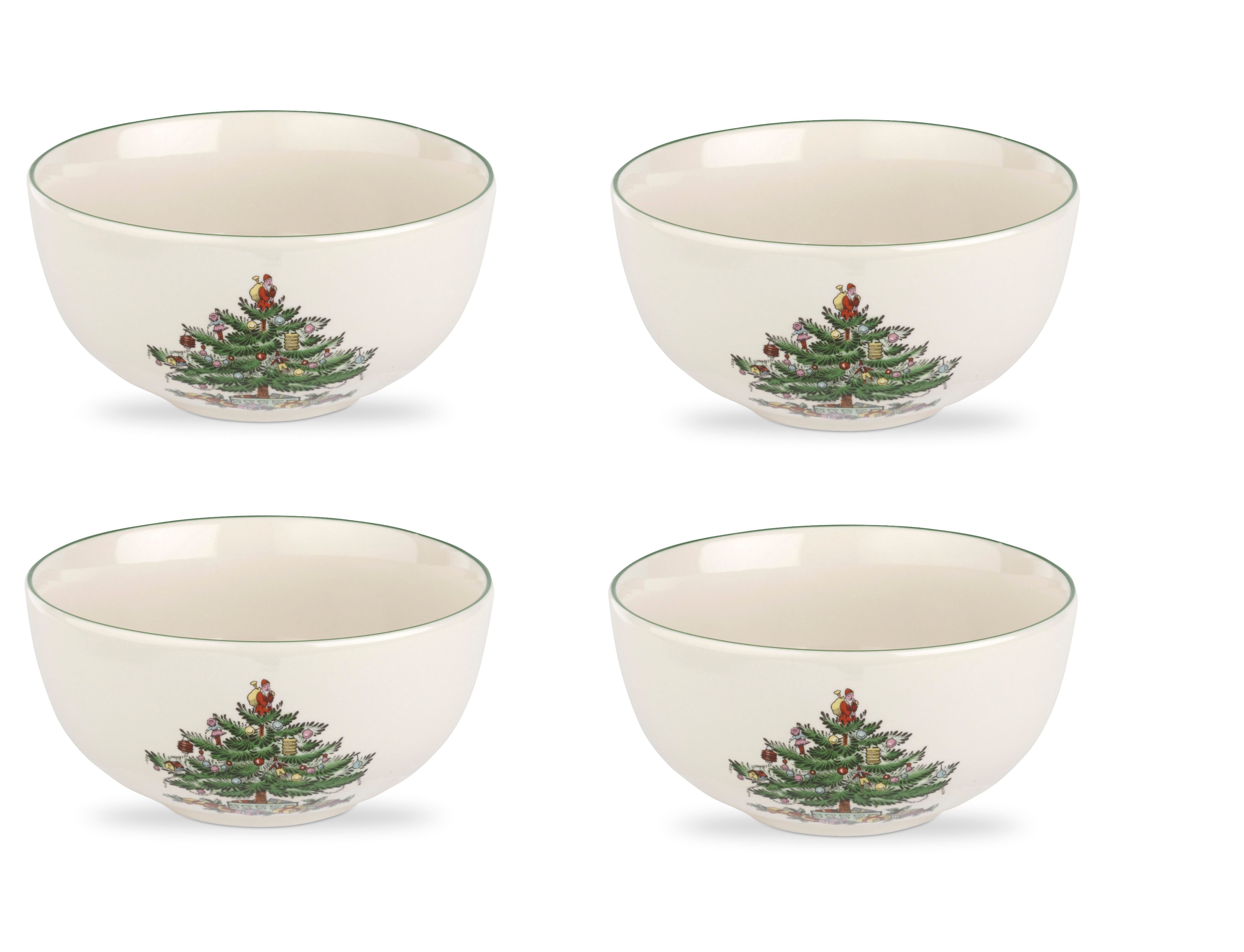  Spode Christmas Tree Bowl Set of 4 - White - Bonton