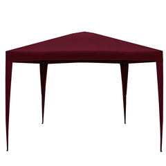 10' X 10' Burgundy Pop-Up Outdoor Canopy Gazebo