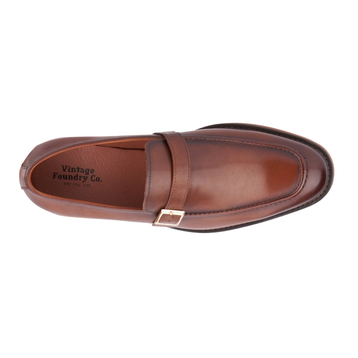  Vintage Foundry Co. Vintage Foundry Co. Men's Acton Dress Loafers - COGNAC - Bonton