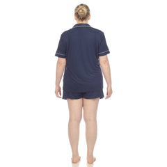 Plus Size Short Sleeve Bamboo Pajama Set