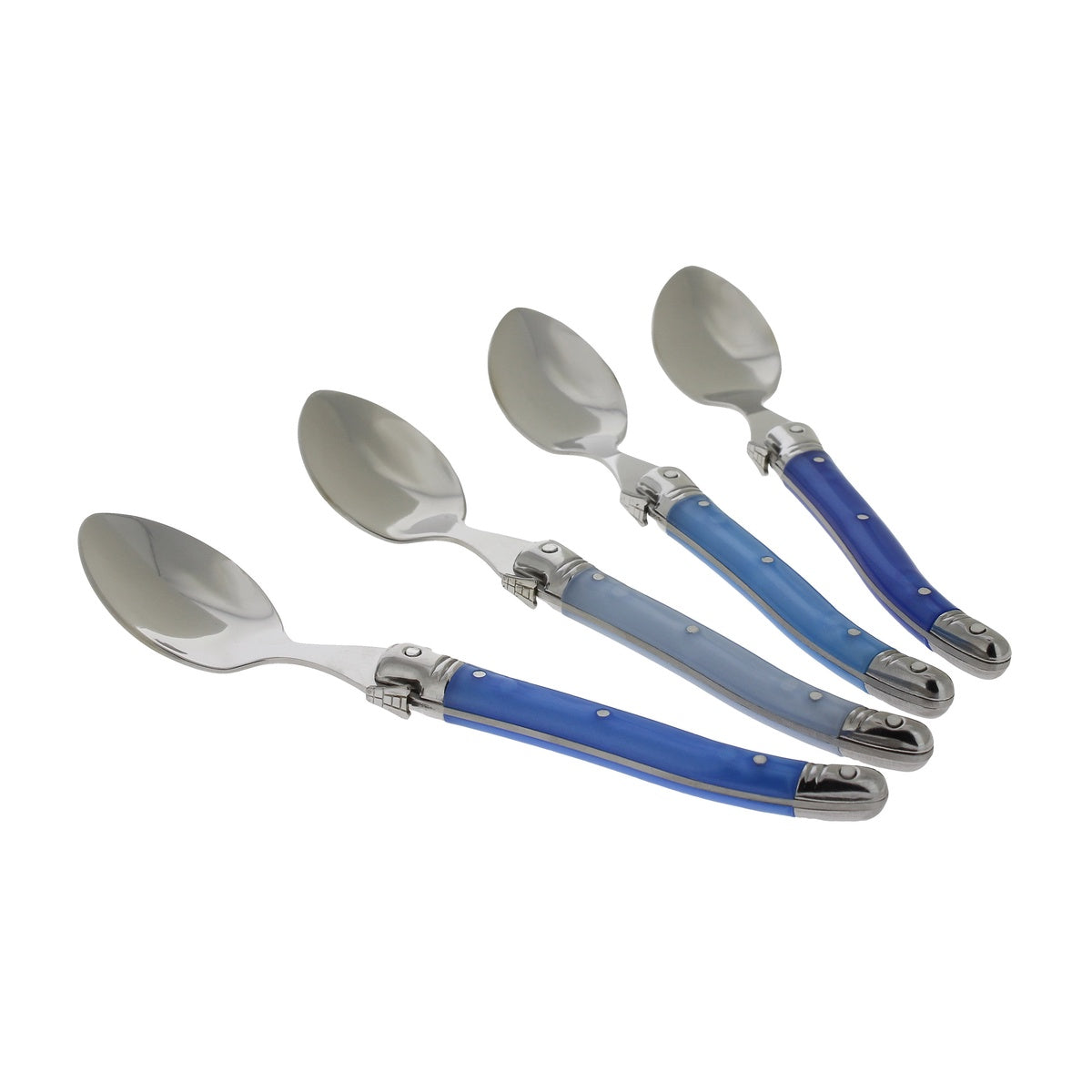  French Home Set of 4 Laguiole Shades of Blue Coffee Spoons - Default Title - Bonton