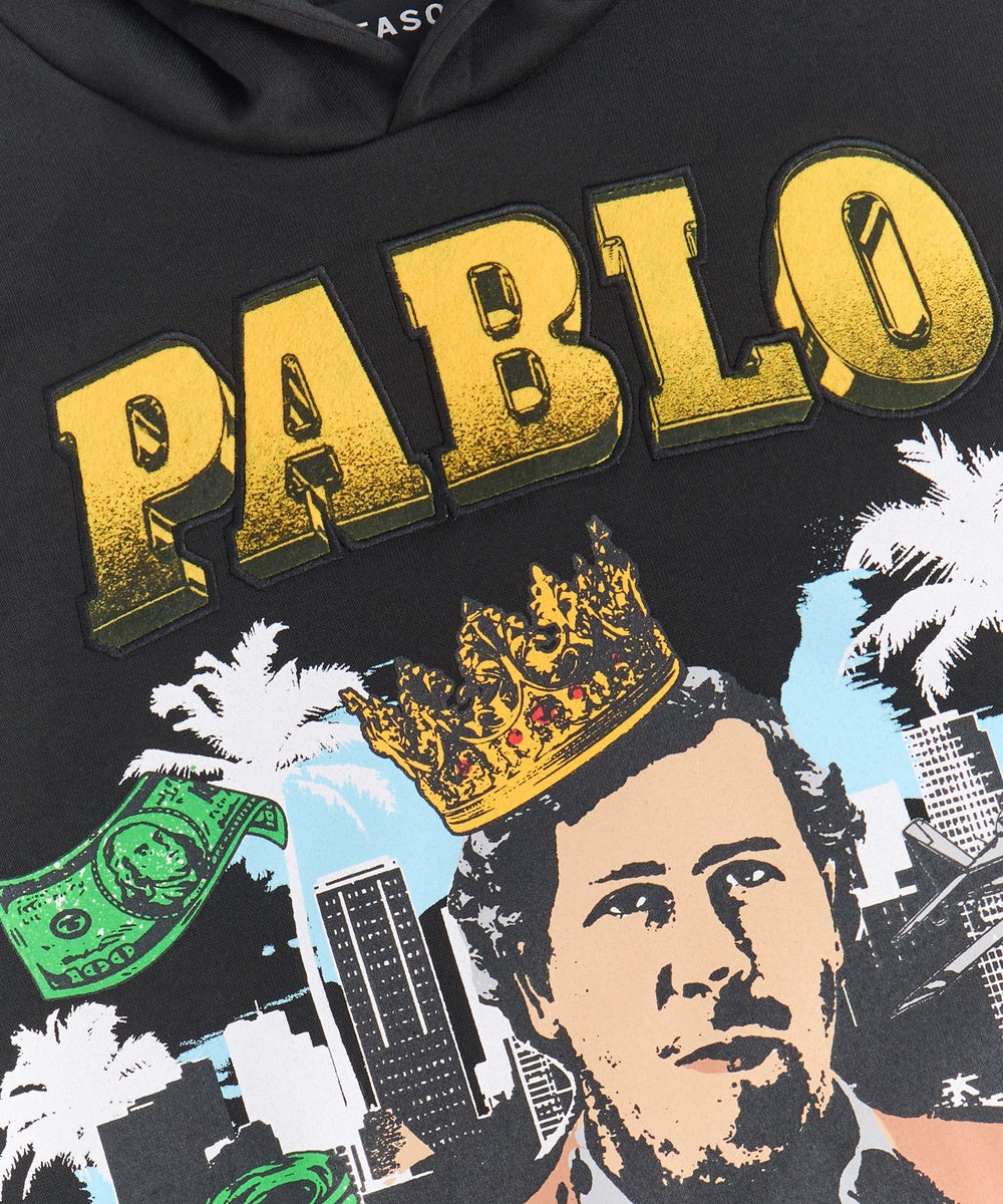  Reason Clothing Pablo Applique Hoodie - Black - BLACK - Bonton